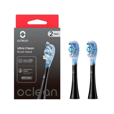Насадка для зубної щітки Oclean UC02 B02 Ultra Clean Brush Head Black (2 шт) (6970810553543) - фото 1