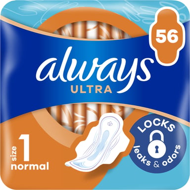 Гігієнічні прокладки Always Ultra Normal (Розмір 1) 56 шт. (8700216450348) - фото 1