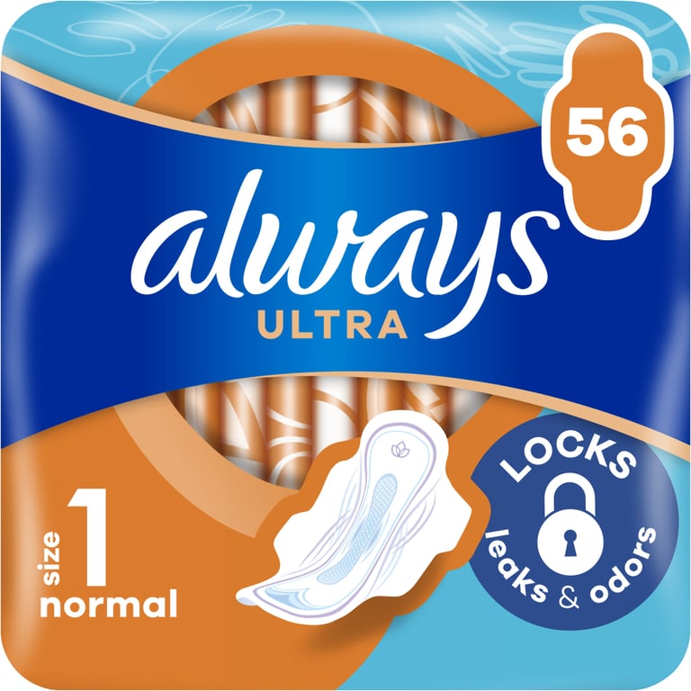 Гігієнічні прокладки Always Ultra Normal (Розмір 1) 56 шт. (8700216450348) - фото 1