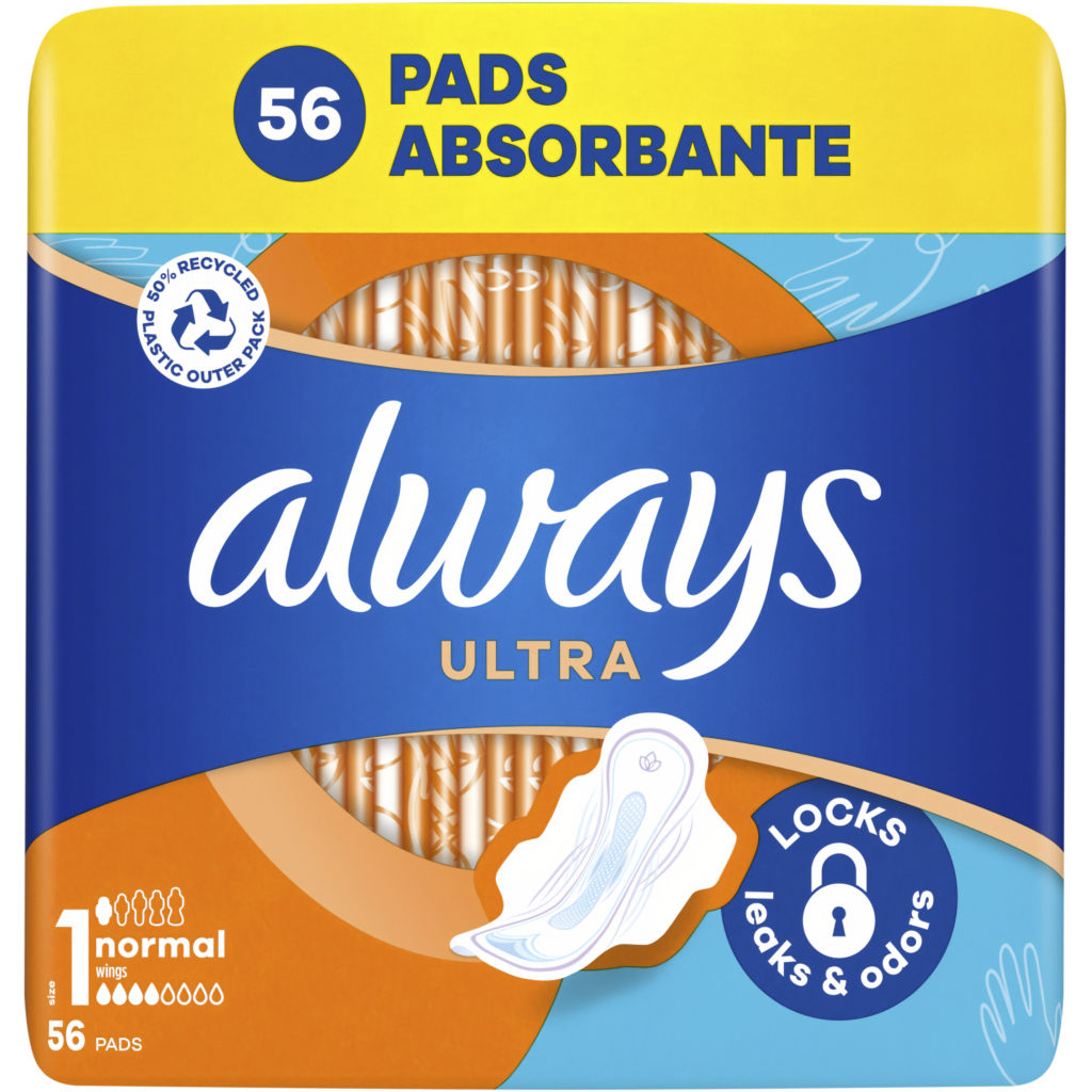 Гігієнічні прокладки Always Ultra Normal (Розмір 1) 56 шт. (8700216450348) - фото 2 Гігієнічні прокладки Always Ultra Normal (Розмір 1) 56 шт. (8700216450348) - фото 2