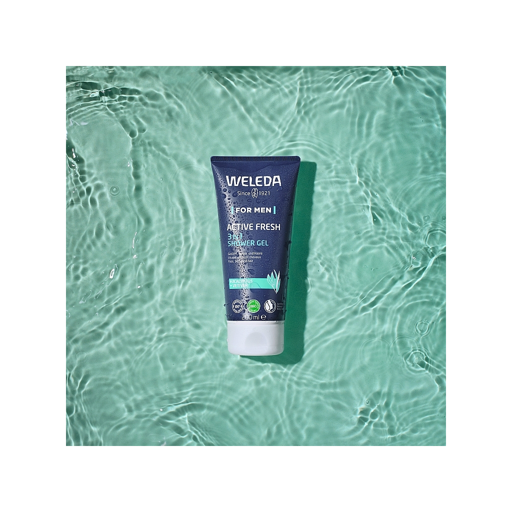 Гель для душу Weleda Active Shower Gel 3 в 1 200 мл (7611916153600) - фото 5 Гель для душу Weleda Active Shower Gel 3 в 1 200 мл (7611916153600) - фото 5