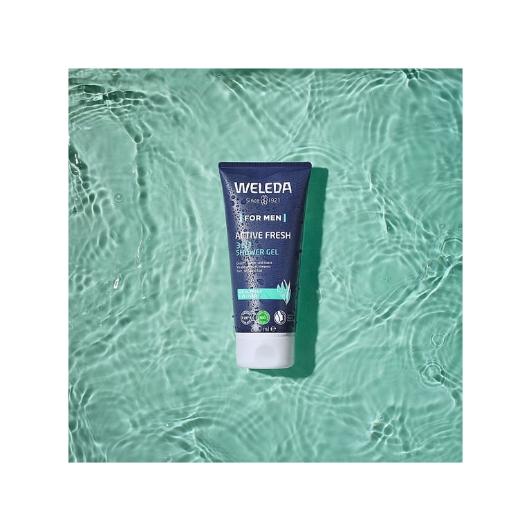 Гель для душу Weleda Active Shower Gel 3 в 1 200 мл (7611916153600) - фото 5