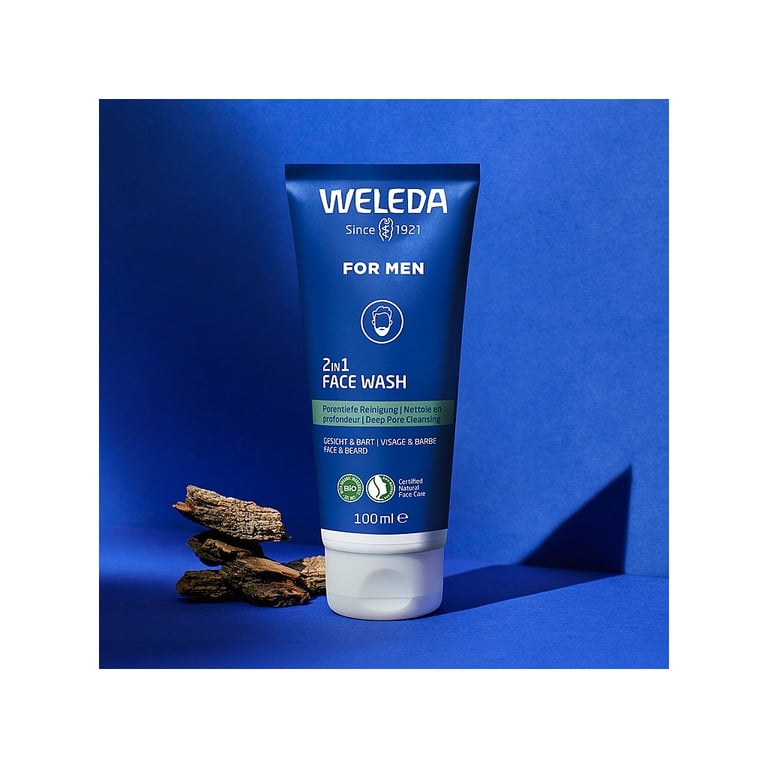 Гель для вмивання Weleda For Men 2 в 1 Для обличчя і бороди 100 мл (4001638589567) - фото 3