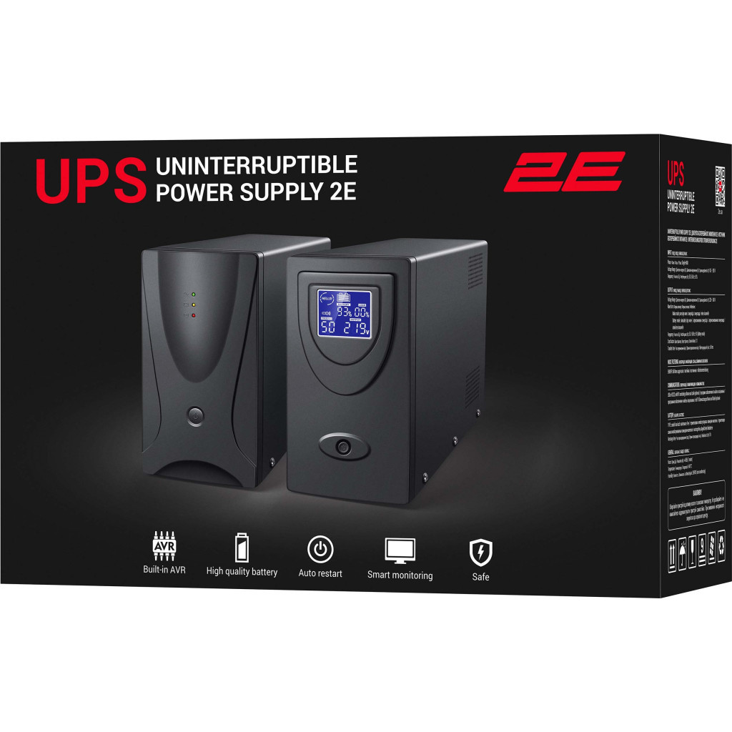 Пристрій безперебійного живлення 2E 2E-ED2000 1200W (2E-ED2000) - фото 4 Пристрій безперебійного живлення 2E 2E-ED2000 1200W (2E-ED2000) - фото 4