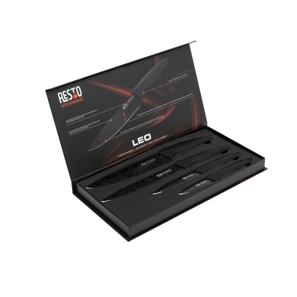 Набір ножів Resto Leo 4 предмети (95504) Набір ножів Resto Leo 4 предмети (95504)