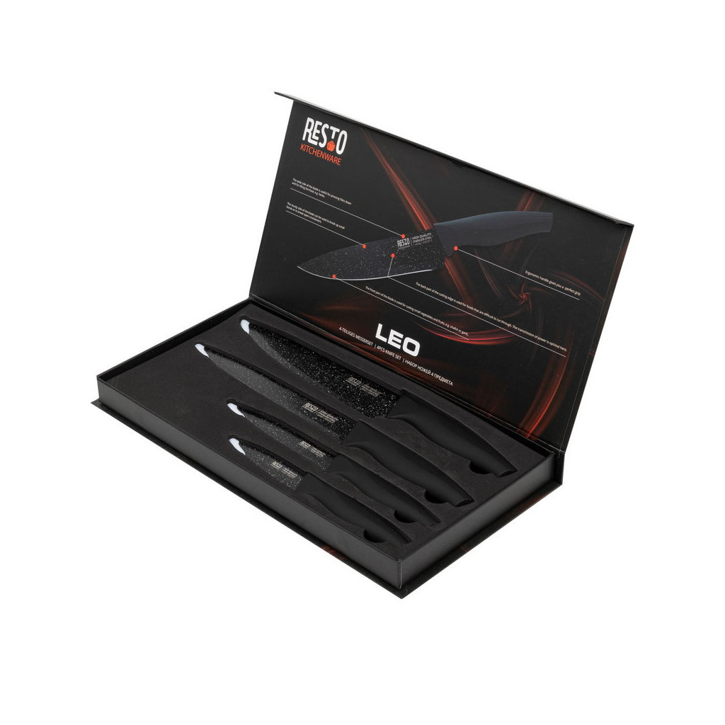 Набір ножів Resto Leo 4 предмети (95504) - фото 2 Набір ножів Resto Leo 4 предмети (95504) - фото 2