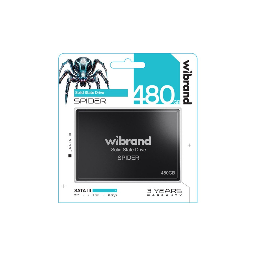 Накопичувач SSD 2.5" 480GB Spider Wibrand (WI2.5SSD/SP480GBST) - фото 2 Накопичувач SSD 2.5" 480GB Spider Wibrand (WI2.5SSD/SP480GBST) - фото 2