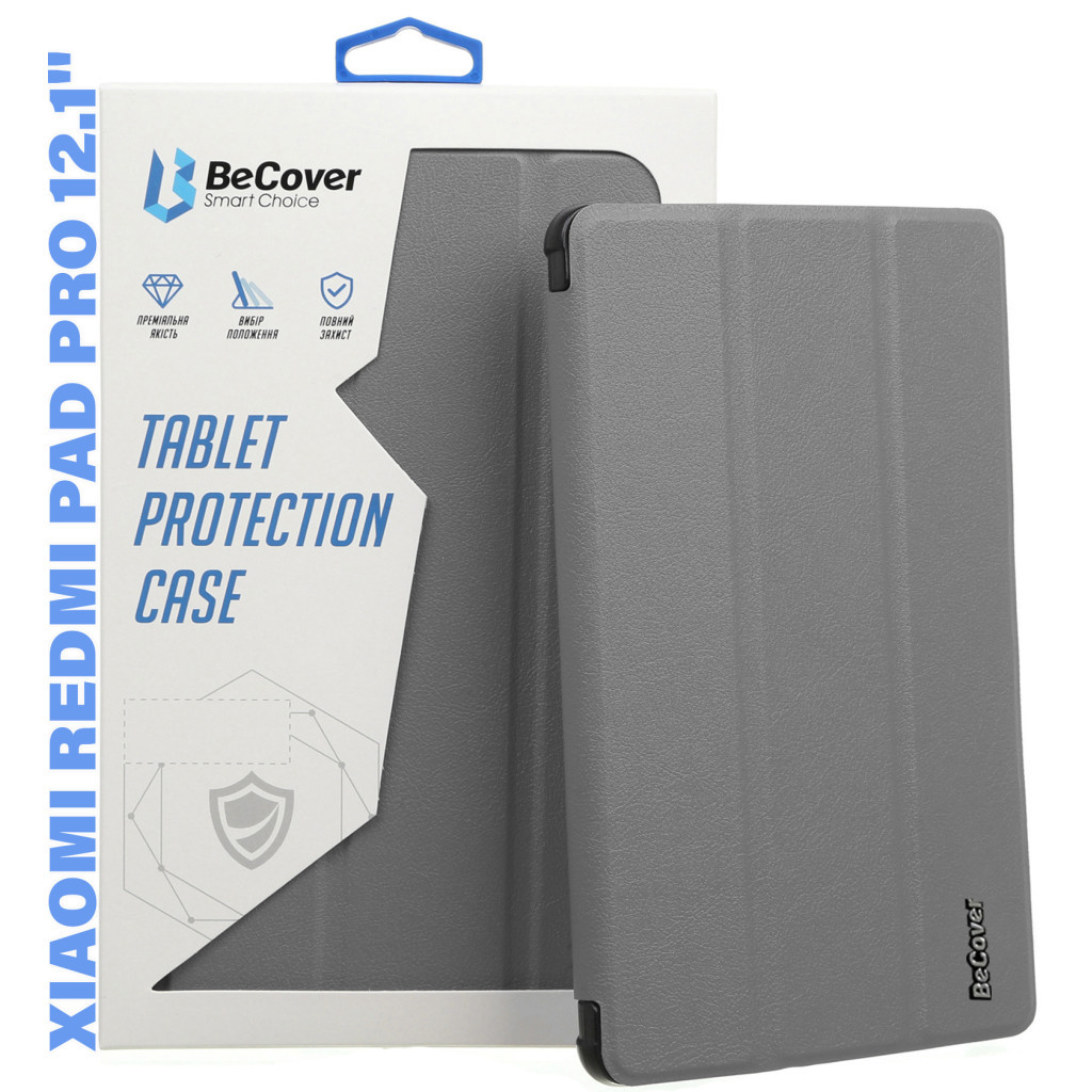 Чохол до планшета BeCover Smart Case Xiaomi Redmi Pad Pro 12.1%27%27 Gray (711302) Чохол до планшета BeCover Smart Case Xiaomi Redmi Pad Pro 12.1%27%27 Gray (711302)
