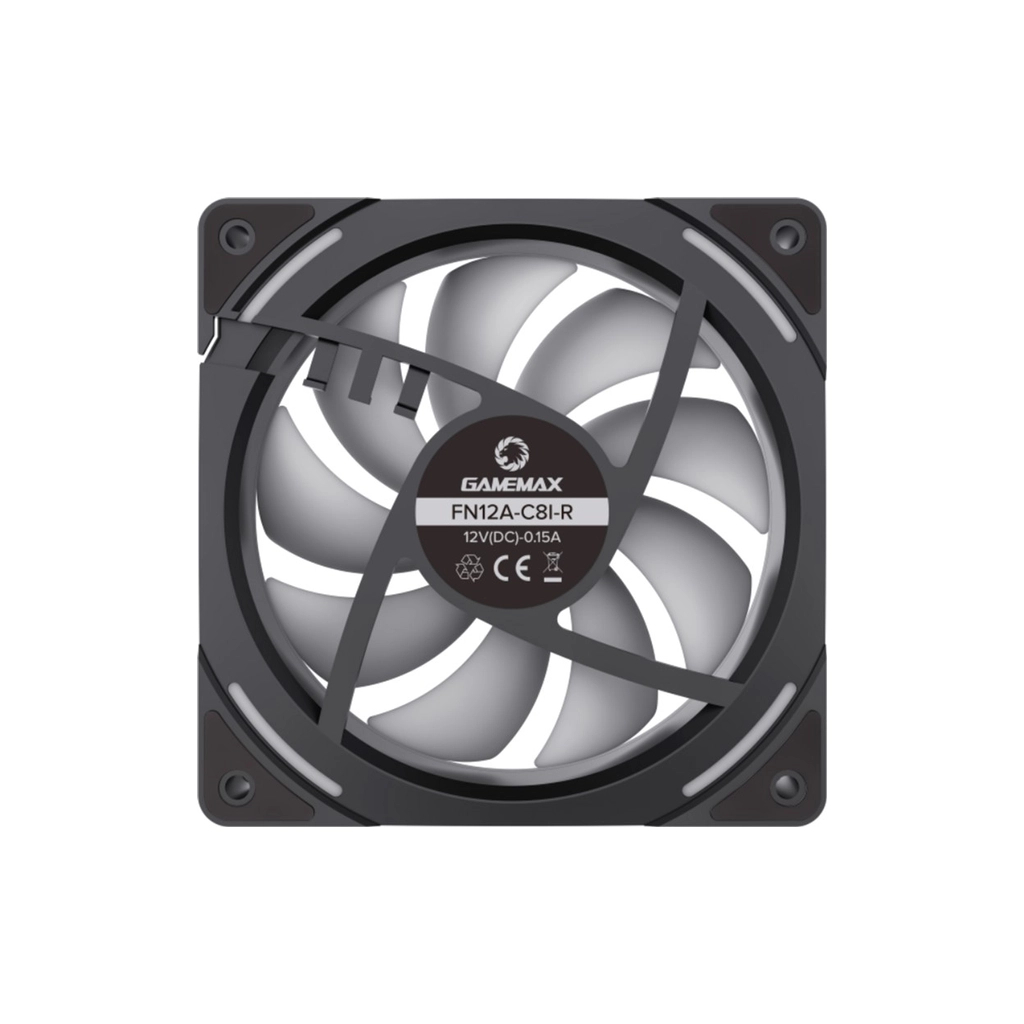 Кулер до корпусу Gamemax FN12A-C8I-R - фото 4 Кулер до корпусу Gamemax FN12A-C8I-R - фото 4