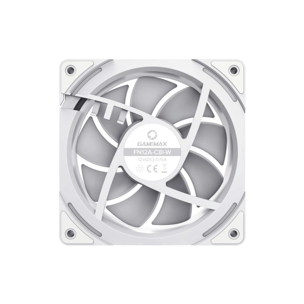 Кулер до корпусу Gamemax FN12A-C8I-W - фото 4 Кулер до корпусу Gamemax FN12A-C8I-W - фото 4