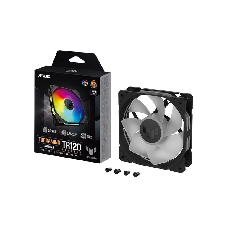 Кулер до корпусу ASUS TUF Gaming TR120 ARGB Reverse Black (90DA00D0-B09000) - фото 7