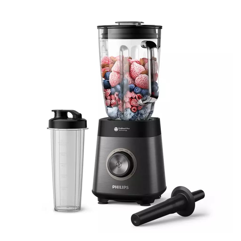 Блендер Philips стаціонарний Series 5000, 1200Вт, чаша-2000мл, скло, склянка в ко (HR3041/00) - фото 1