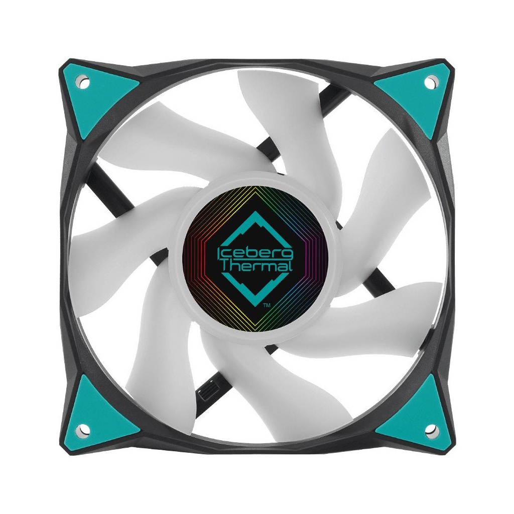 Кулер до корпусу Iceberg Group IceGALE ARGB - 120mm Black (ICEGALE12A-E0A) Кулер до корпусу Iceberg Group IceGALE ARGB - 120mm Black (ICEGALE12A-E0A)