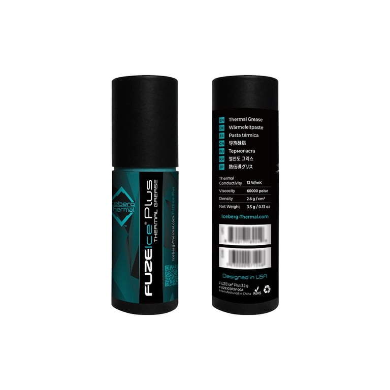 Термопаста Iceberg Thermal FUZEIce Plus 3.5g (BLACKICEP4G-00AFUZEICEP3V-00A) - фото 4