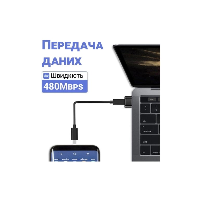 Перехідник USB-C Female to USB-A Male OTG Dynamode (DM-AD-USB-CA) - фото 5