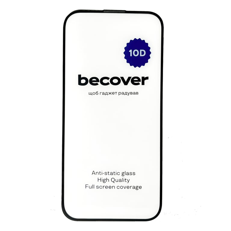 Скло захисне BeCover Apple iPhone 14 10D Black (711325) - фото 3