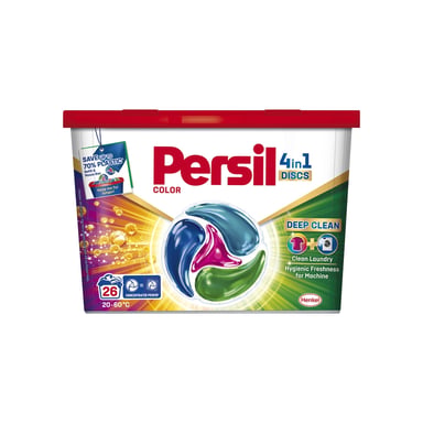 Капсули для прання Persil 4in1 Discs Color Deep Clean 26 шт. (9000101800043) - фото 1