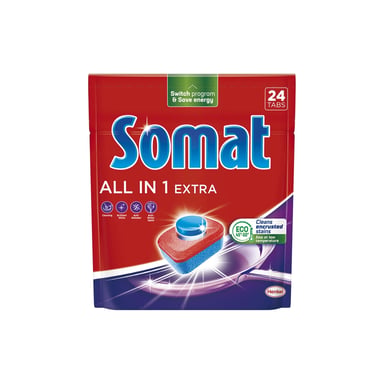 Таблетки для посудомийних машин Somat All in 1 Extra 24 шт. (9000101809466) - фото 1