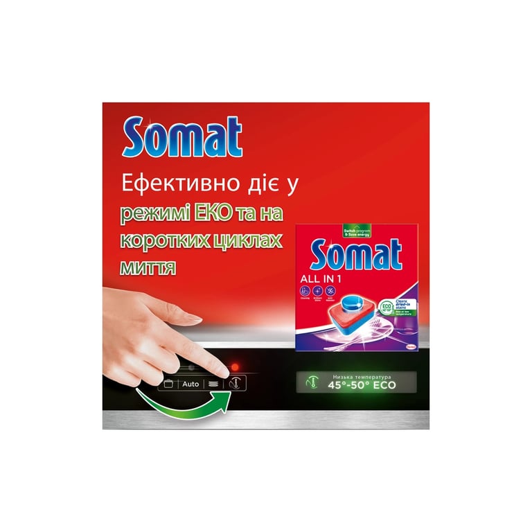 Таблетки для посудомийних машин Somat All in 1 Extra 44 шт. (9000101809190) - фото 4