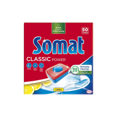 Таблетки для посудомийних машин Somat Classic Power 50 шт. (9000101809817) - фото 1
