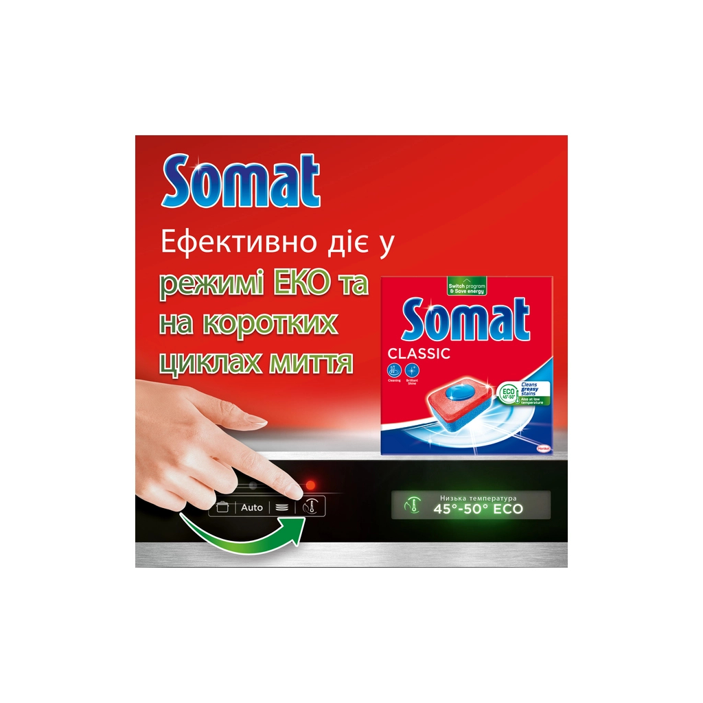 Таблетки для посудомийних машин Somat Classic Power 95 шт. (9000101810059) - фото 4 Таблетки для посудомийних машин Somat Classic Power 95 шт. (9000101810059) - фото 4