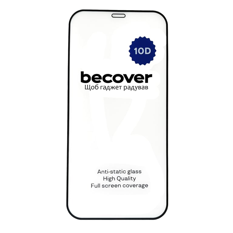 Скло захисне BeCover Apple iPhone 12 Pro 10D Black (711512) - фото 3