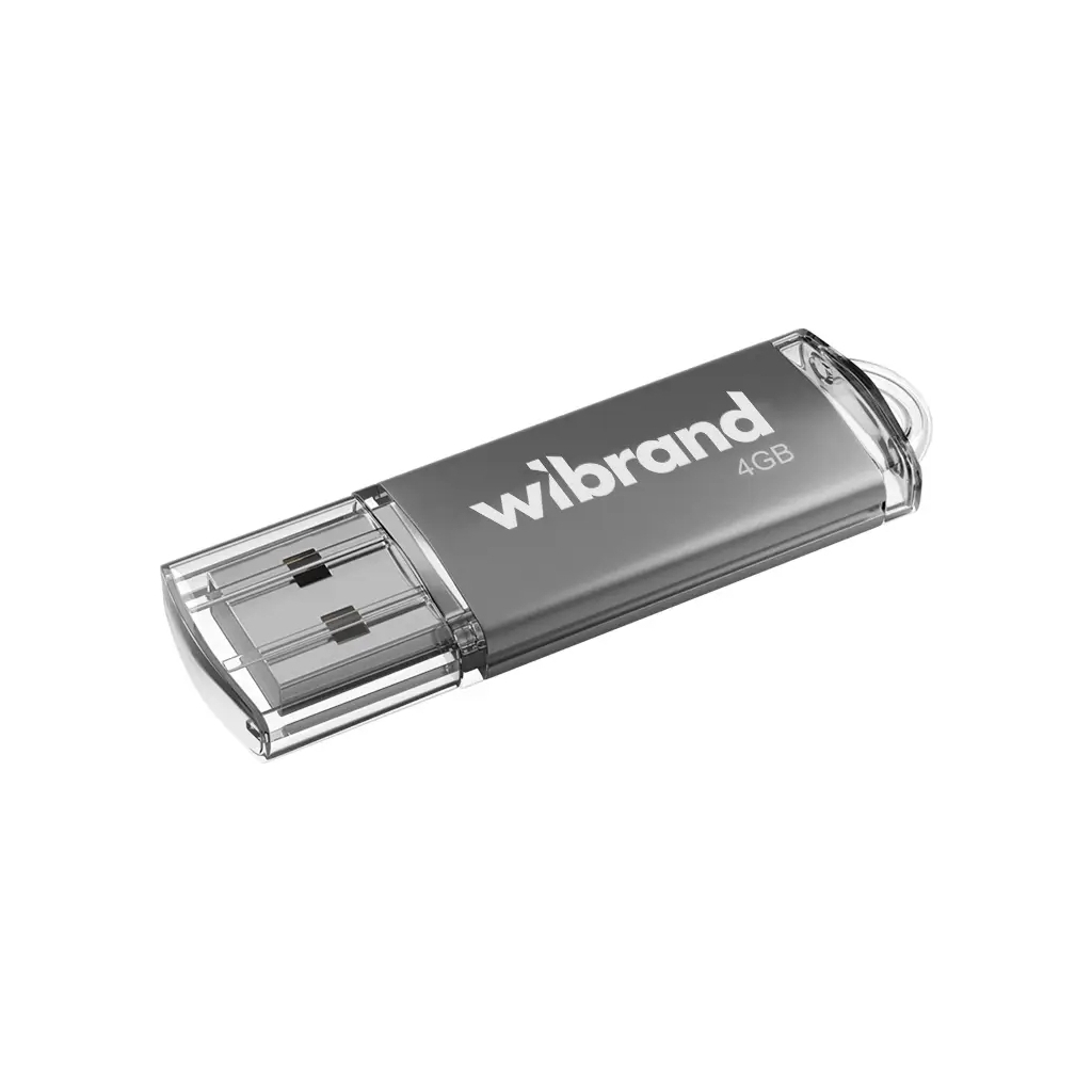 USB флеш накопичувач Wibrand 4GB Cougar Silver USB 2.0 (WI2.0/CU4P1S) - фото 1