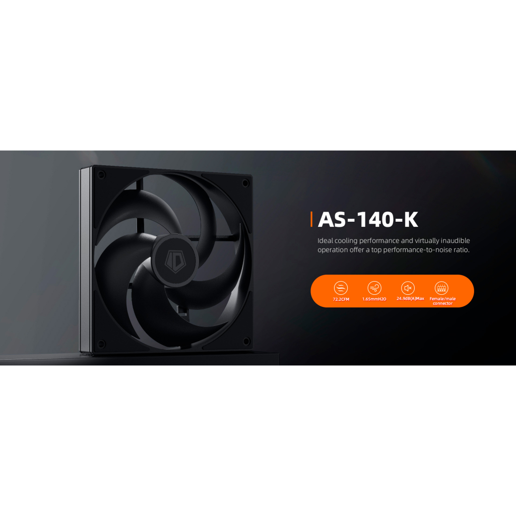 Кулер до корпусу ID-Cooling AS-140-K - фото 9 Кулер до корпусу ID-Cooling AS-140-K - фото 9