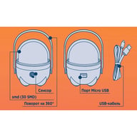 Ліхтар Quantum Pretty LED + Мicro USB кабель (QM-FL3010) - фото 3