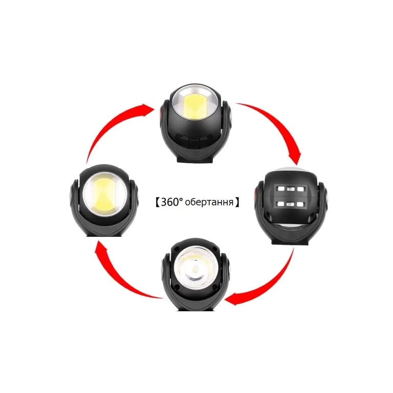 Ліхтар Quantum worklight Transformer 5W LED+COB з USB (QM-FL2020) - фото 10