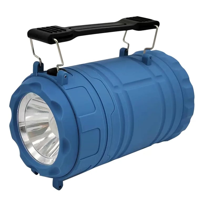Ліхтар Quantum Nice blue 1WLED + 3WCOB 3xAА (QM-FL3041) - фото 1
