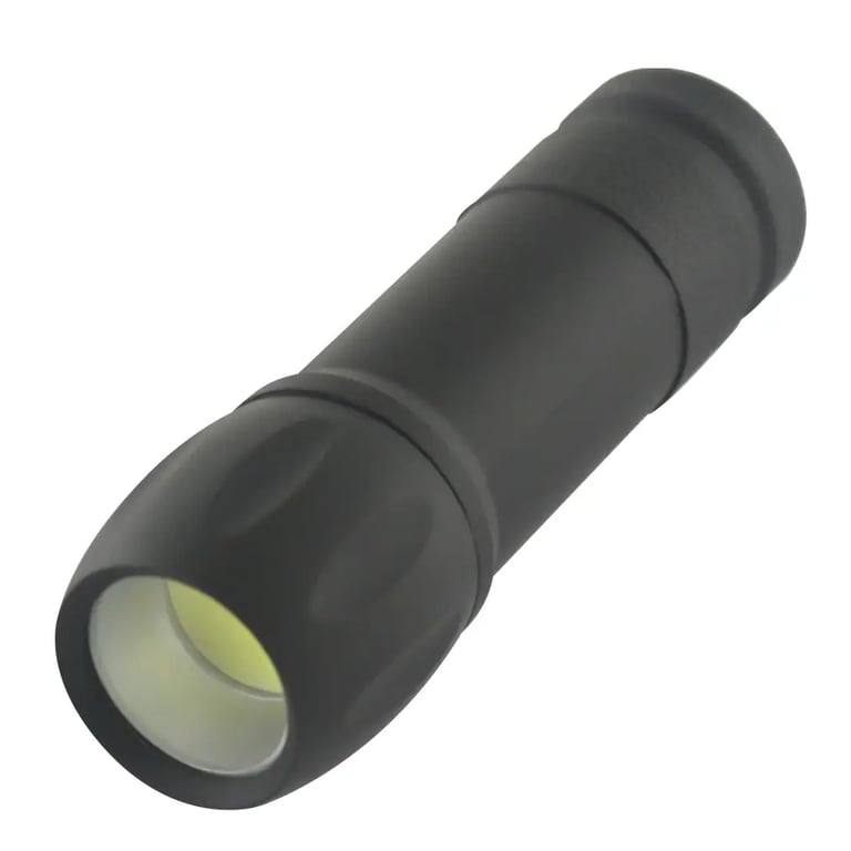 Ліхтар Quantum Smile black 3W COB 3xAAA 1шт/уп (QM-FL1046) - фото 1