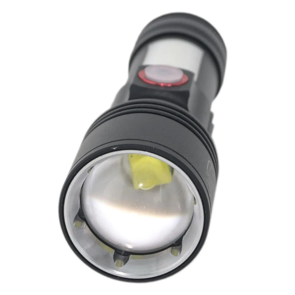 Ліхтар Quantum Adept 10W LED zoom +COB з USB+ Li-ion18650/2600mAh (QM-FL1031-18650/2600) - фото 3 Ліхтар Quantum Adept 10W LED zoom +COB з USB+ Li-ion18650/2600mAh (QM-FL1031-18650/2600) - фото 3