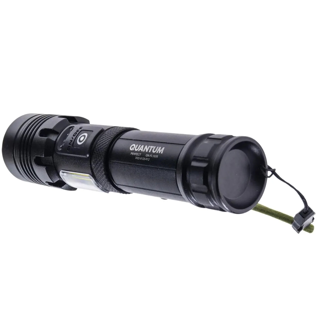 Ліхтар Quantum Perfect 5WLED zoom+3WCOB з функ Power Bank Li-ion26650/4500mAh (QM-FL1035-СB) - фото 5 Ліхтар Quantum Perfect 5WLED zoom+3WCOB з функ Power Bank Li-ion26650/4500mAh (QM-FL1035-СB) - фото 5