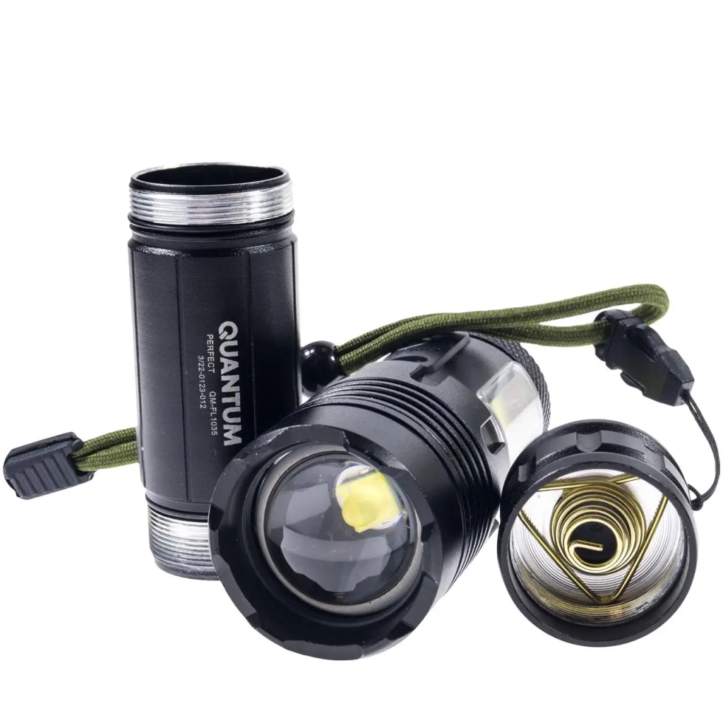 Ліхтар Quantum Perfect 5WLED zoom+3WCOB з функ Power Bank Li-ion26650/4500mAh (QM-FL1035-СB) - фото 8 Ліхтар Quantum Perfect 5WLED zoom+3WCOB з функ Power Bank Li-ion26650/4500mAh (QM-FL1035-СB) - фото 8
