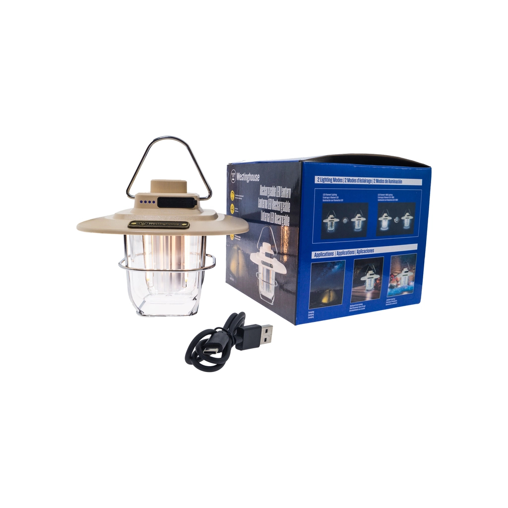 Ліхтар Westinghouse Retro 4W LED Filament WF242 Type-C з функцією Power Bank (WF242-CB) - фото 3 Ліхтар Westinghouse Retro 4W LED Filament WF242 Type-C з функцією Power Bank (WF242-CB) - фото 3