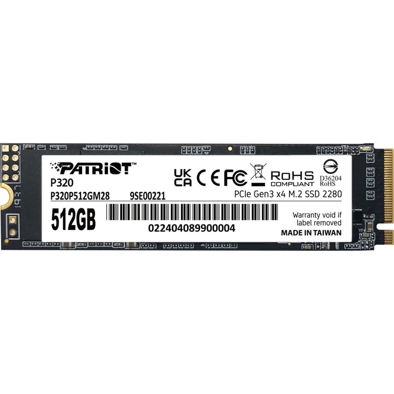 Накопичувач SSD M.2 2280 512GB Patriot (P320P512GM28)