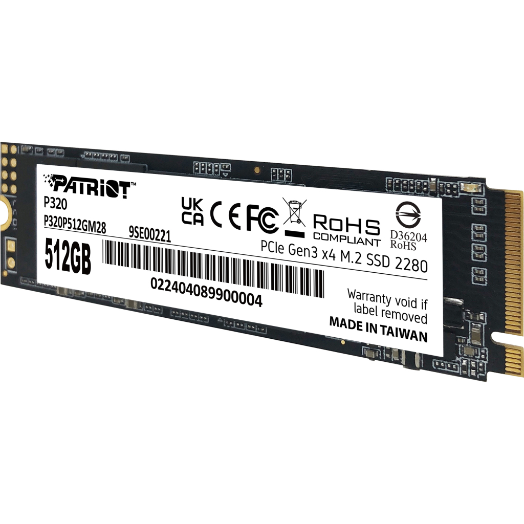 Накопичувач SSD M.2 2280 512GB Patriot (P320P512GM28) - фото 3 Накопичувач SSD M.2 2280 512GB Patriot (P320P512GM28) - фото 3