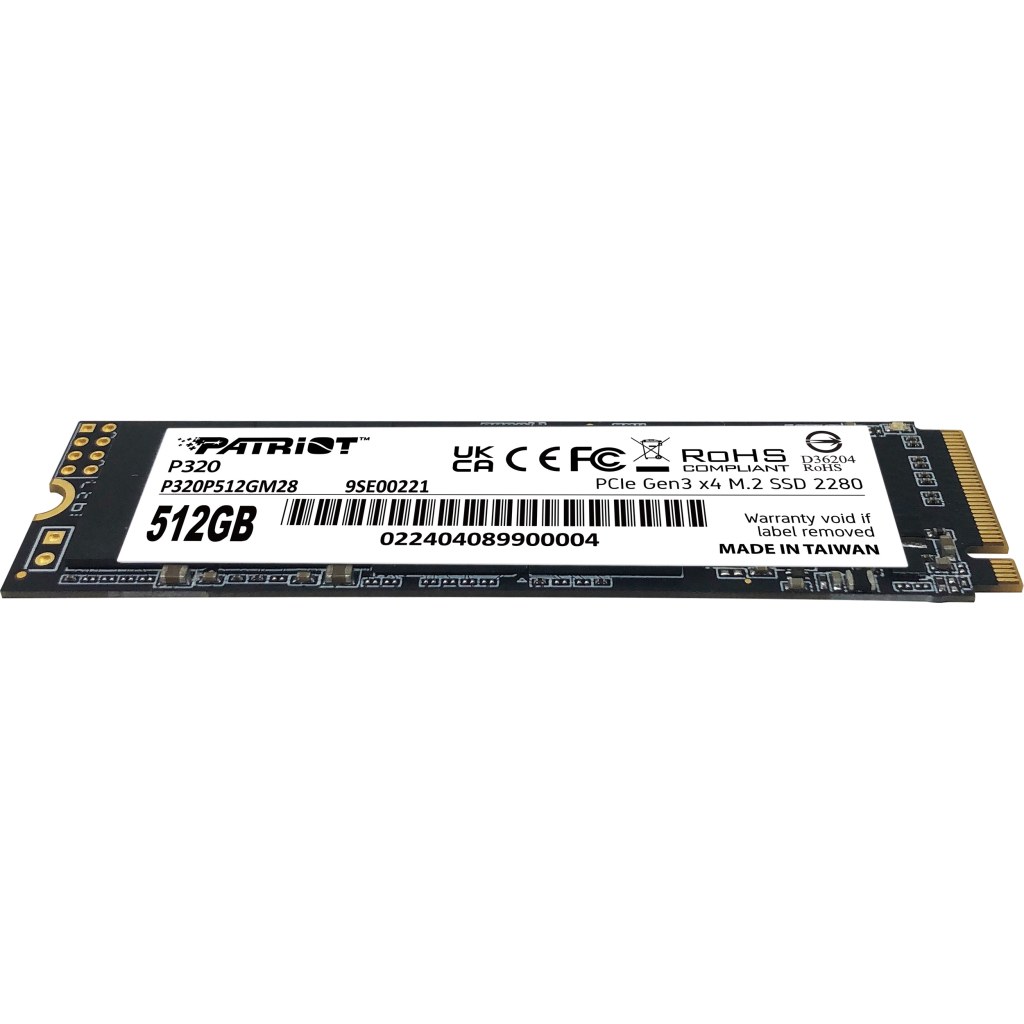 Накопичувач SSD M.2 2280 512GB Patriot (P320P512GM28) - фото 4 Накопичувач SSD M.2 2280 512GB Patriot (P320P512GM28) - фото 4