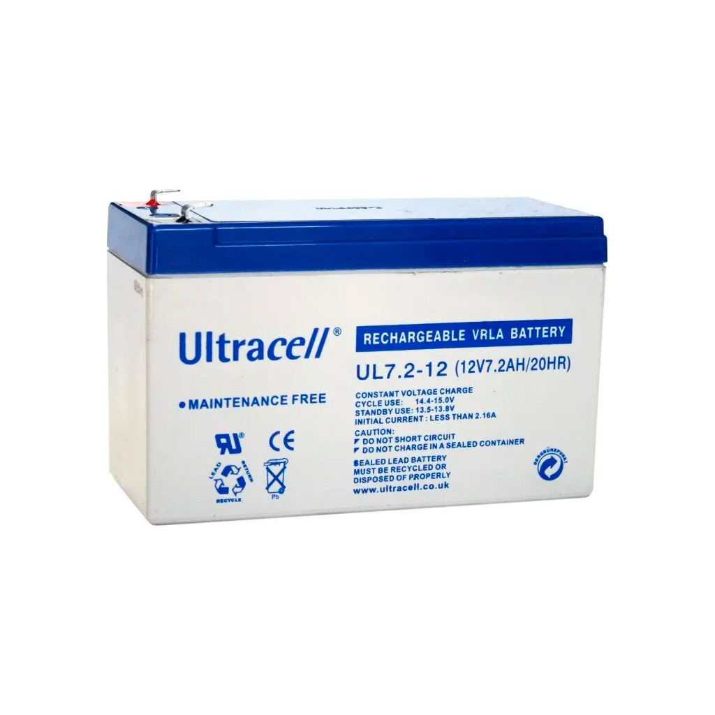 Батарея до ДБЖ Ultracell 12V-7.2Ah, AGM (UL7.2-12) Батарея до ДБЖ Ultracell 12V-7.2Ah, AGM (UL7.2-12)