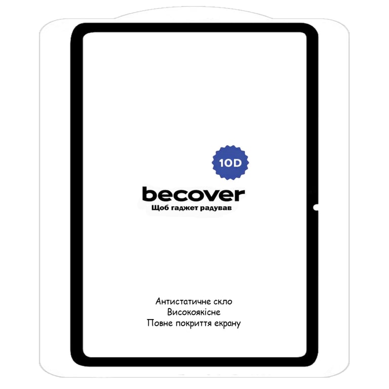 Скло захисне BeCover 10D Xiaomi Pad 6S Pro 12.4" Black (710968) - фото 2