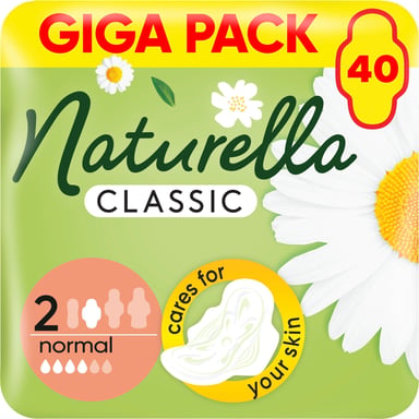 Гігієнічні прокладки Naturella Classic Normal (Розмір 2) 40 шт. (8006540970102) - фото 1