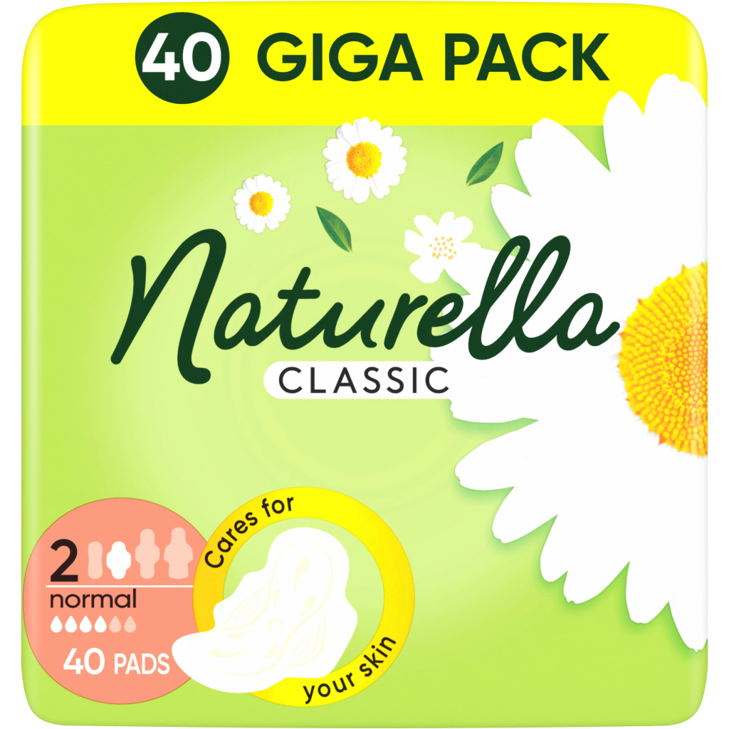 Гігієнічні прокладки Naturella Classic Normal (Розмір 2) 40 шт. (8006540970102) - фото 2 Гігієнічні прокладки Naturella Classic Normal (Розмір 2) 40 шт. (8006540970102) - фото 2