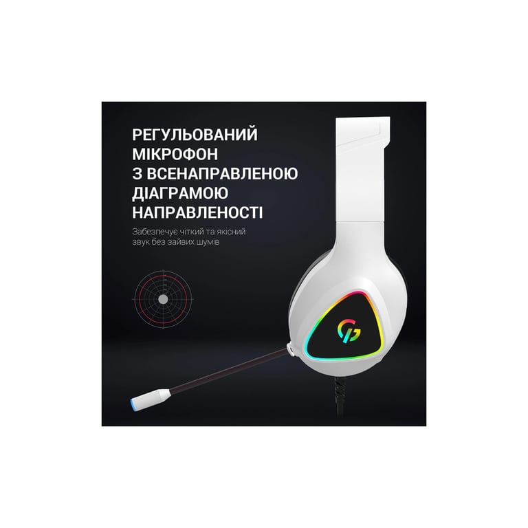 Навушники GamePro HS615 RGB White (HS615) - фото 11