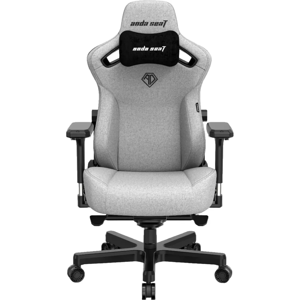 Крісло ігрове Anda Seat Kaiser 3 Fabric Size L Grey (AD12YDC-L-01-G-PV/F) - фото 1