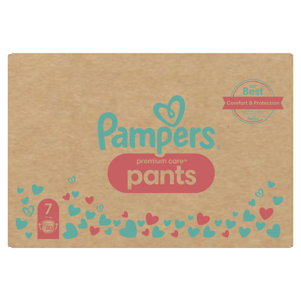 Підгузки Pampers Premium Care Pants Трусики Розмір 7 (17+ кг) 80 шт. (8700216338981) - фото 2 Підгузки Pampers Premium Care Pants Трусики Розмір 7 (17+ кг) 80 шт. (8700216338981) - фото 2