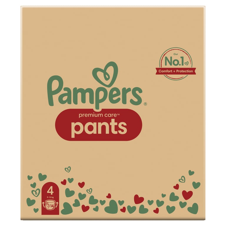 Підгузки Pampers Premium Care Pants Maxi Трусики Розмір 4 (9-15 кг) 114 шт. (8006540490938) - фото 2