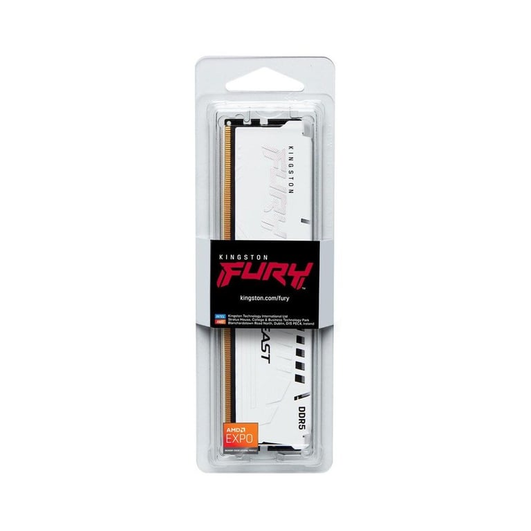 Модуль пам'яті для комп'ютера DDR5 16GB 6000 MHz Beast White EXPO Kingston Fury (ex.HyperX) (KF560C30BWE-16) - фото 4