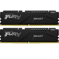 Модуль пам'яті для комп'ютера DDR5 32GB (2x16GB) 6400 MHz Beast Black EXPO Kingston Fury (ex.HyperX) (KF564C32BBEK2-32) - фото 1