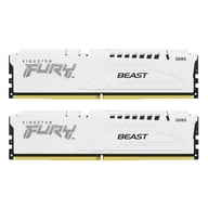 Модуль пам'яті для комп'ютера DDR5 32GB (2x16GB) 6400 MHz Beast White EXPO Kingston Fury (ex.HyperX) (KF564C32BWEK2-32) - фото 1
